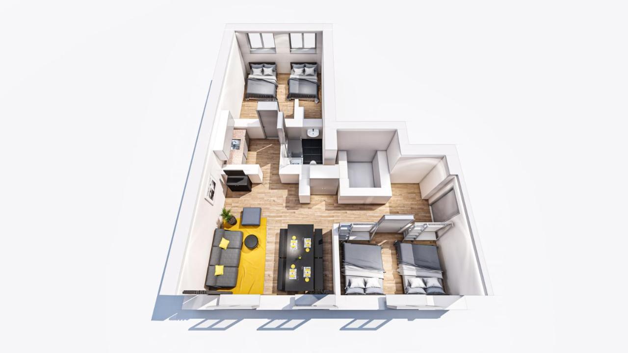 Marienplatz Apartment 2 Bedrooms Living Room Kitchen Мюнхен Экстерьер фото